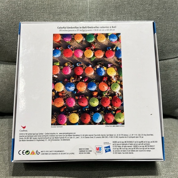 🔴3/$20🔴Big Ben  Jigsaw Puzzle COLORFUL UMBRELLAS IN BALI 1000 Piece - Picture 3 of 5